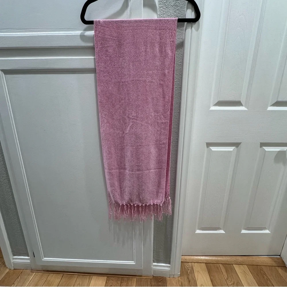 2 women’s scarves Soft Lightweight Pink & Aqua Scarf Duo
